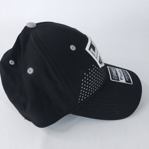 Los Angeles Kings Hat Cap Fitted Mens Large Black NHL Hockey Stretch Fit Dot Pro - Picture 3 of 6